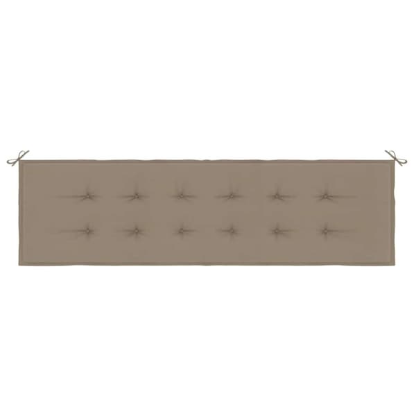 vidaXL hynde til havebænk 180x50x3 cm oxfordstof gråbrun