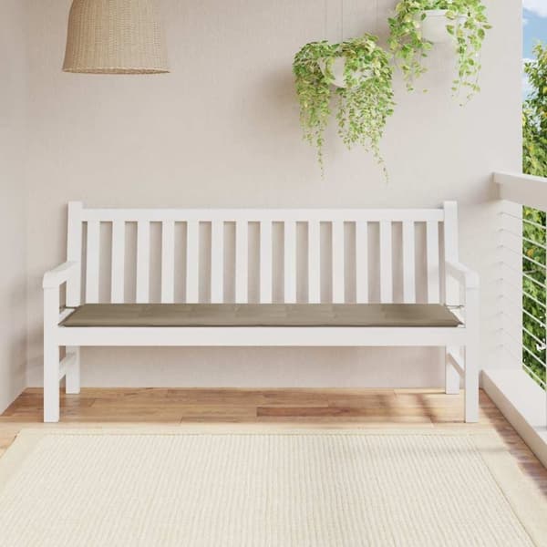 vidaXL hynde til havebænk 180x50x3 cm oxfordstof gråbrun