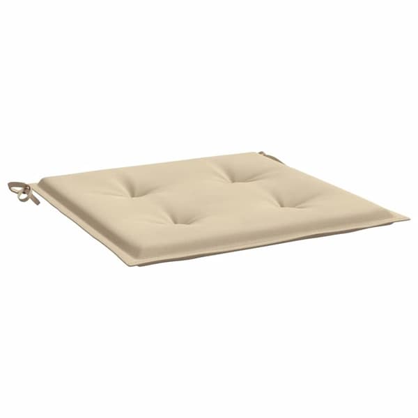 vidaXL hynder til havestol 4 stk. 40x40x3 cm oxfordstof beige