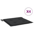 Miniatyrbillede 3 af 10: vidaXL hynder til havestol 4 stk. 40x40x3 cm oxfordstof sort