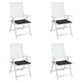 Miniatyrbillede 5 af 10: vidaXL hynder til havestol 4 stk. 40x40x3 cm oxfordstof sort