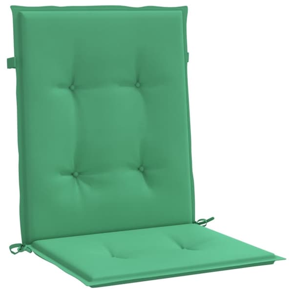 vidaXL stolehynde m. lav ryg 2 stk. 100x50x3 cm oxfordstof grøn