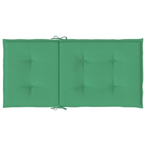 vidaXL stolehynde m. lav ryg 2 stk. 100x50x3 cm oxfordstof grøn