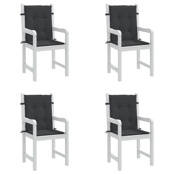 vidaXL Stolsdynor 4 st svart 100x50x3 cm oxfordtyg