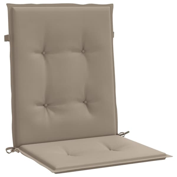 vidaXL Stolsdynor 2 st taupe 100x50x3 cm oxfordtyg