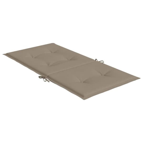 vidaXL Stolsdynor 2 st taupe 100x50x3 cm oxfordtyg