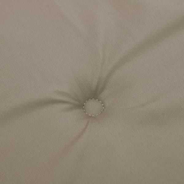 vidaXL Stolsdynor 2 st taupe 100x50x3 cm oxfordtyg