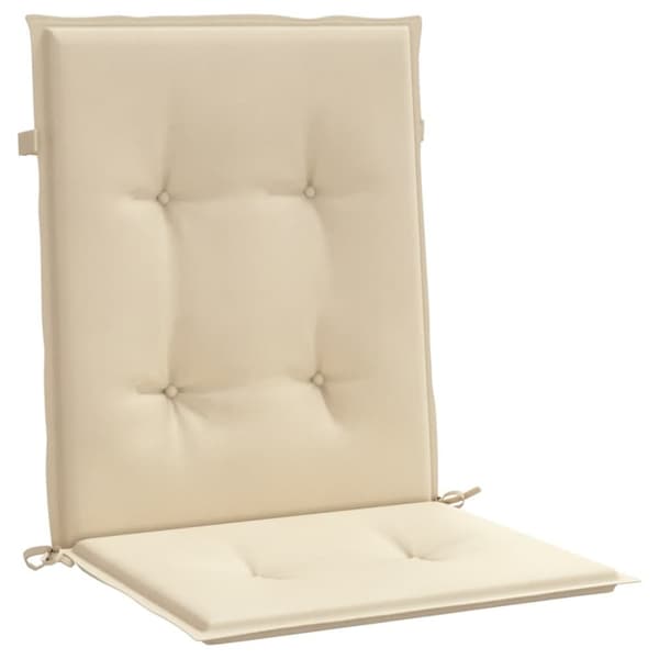 vidaXL Stolsdynor 4 st beige 100x50x3 cm oxfordtyg