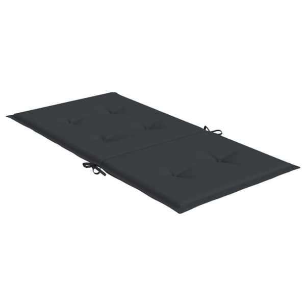 vidaXL stolehynde m. lav ryg 4 stk. 100x50x3 cm oxfordstof sort