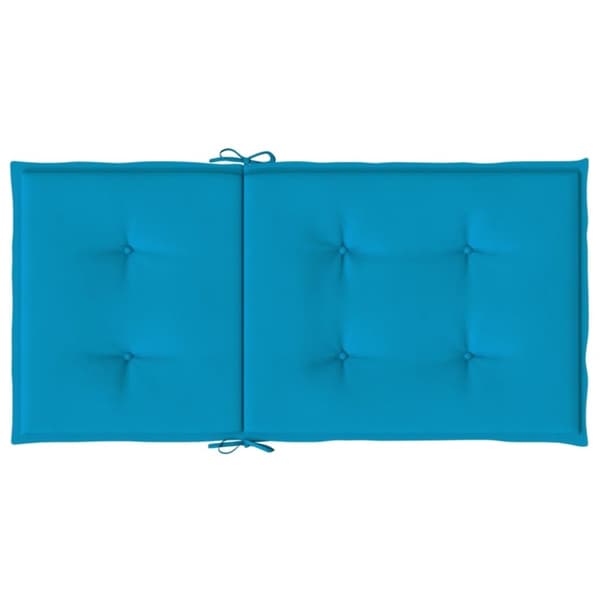 vidaXL stolehynde m. lav ryg 2 stk. 100x50x3 cm oxfordstof blå