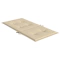 Miniatyrbillede 6 af 9: vidaXL stolehynde m. lav ryg 2 stk. 100x50x3 cm oxfordstof beige