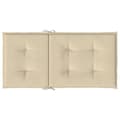 Miniatyrbillede 7 af 9: vidaXL stolehynde m. lav ryg 2 stk. 100x50x3 cm oxfordstof beige