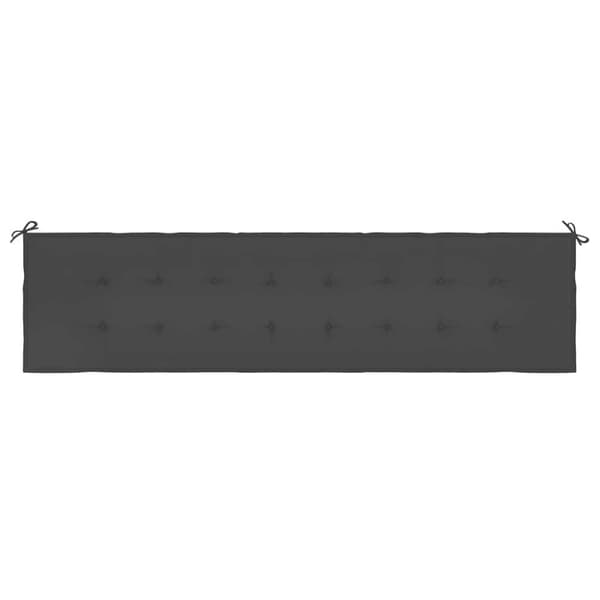 vidaXL hynde til havebænk 200x50x3 cm oxfordstof sort
