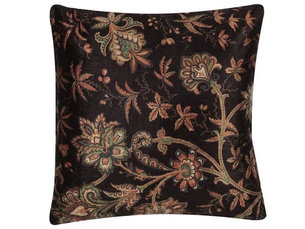 Prydnadskudde Flerfärgad 45 x 45 cm Blommönster Retro Vintage Dekor Hemtillbehör