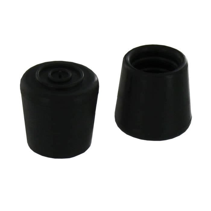 Sæt med 4 stylingtip - Ø 25 mm - Gummi - Hvid