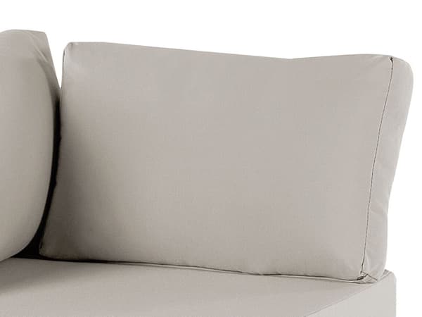 Udendørs Pudebetræk Beige Stof Sofa Sæde Rygside