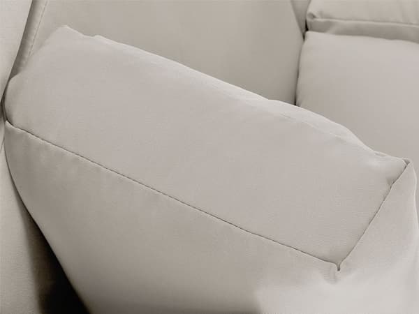 Udendørs Pudebetræk Beige Stof Sofa Sæde Rygside
