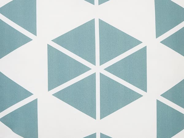 Set med 2 trädgårdskuddar Vit och Blå Polyester Fyrkantig 45 x 45 cm Triangel Geometriskt Mönster