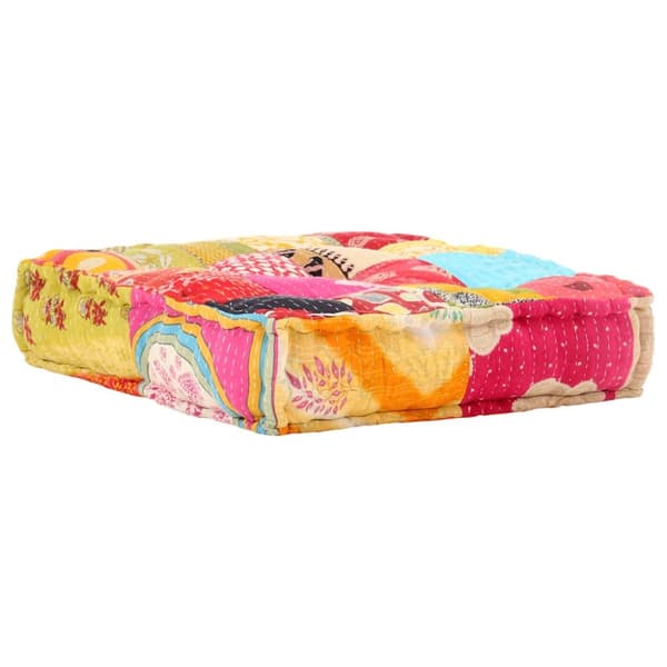 vidaXL modulpuf stof patchwork