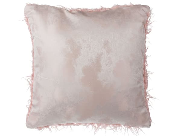 Set med 2 prydnadskuddar Rosa Polyester Fuskpäls 45 x 45 cm Shaggy