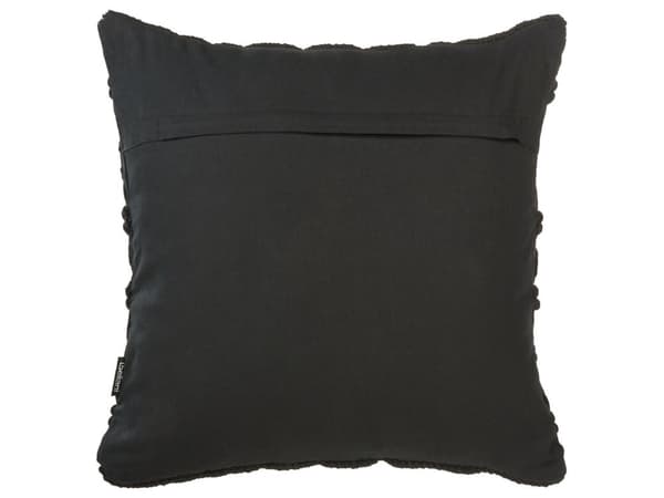 Dekorationskuddar Set av 2 Svart Bomull Macrame 45 x 45 cm Rep Boho Retro Dekor Tillbehör