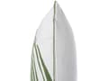 Miniatyrbild 6 av 8: Set med 2 prydnadskuddar Vit Grönt Bomull 45 x 45 cm Palmbladstryck Blommotiv Modern Retro Dekor Tillbehör