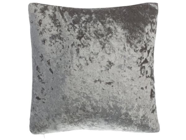 Set med 2 prydnadskuddar Grå Sammet 45 x 45 cm Enkel design Dubbelsidig Glam Modern