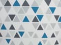 Miniatyrbild 7 av 7: Set med 2 prydnadskuddar Grå blå 45 x 45 cm Triangelmönster Geometriskt tryck Modern