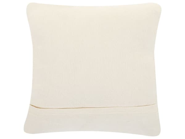 Set av 2 Dekorationskuddar Beige Bomull Macrame 45 x 45 cm Rep Boho Retro Dekor Tillbehör