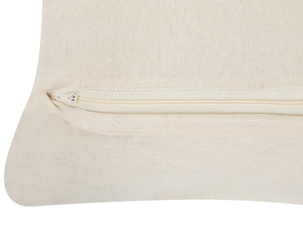 Set av 2 Dekorationskuddar Beige Bomull Macrame 45 x 45 cm Rep Boho Retro Dekor Tillbehör