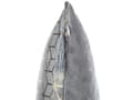 Miniatyrbild 8 av 9: Set med 2 prydnadskuddar Silver Jacquardtyg 45 x 45 cm Kubmönster Med tofsar Geometriskt tryck