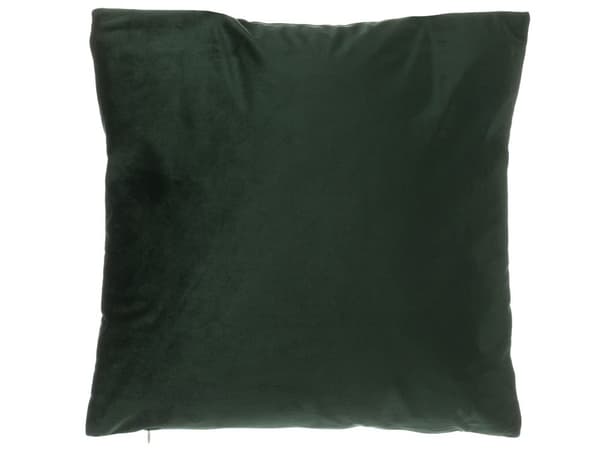 Set med 2 prydnadskuddar Grön Sammet 45 x 45 cm Bladmönster Guldtryck Dekor Hemtillbehör