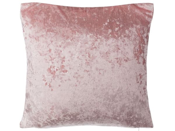 Set med 2 prydnadskuddar Rosa Sammet 45 x 45 cm Enkel design Dubbelsidig Glam Modern