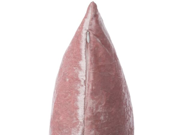 Set med 2 prydnadskuddar Rosa Sammet 45 x 45 cm Enkel design Dubbelsidig Glam Modern