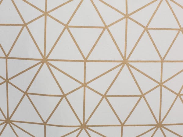 Set med 2 prydnadskuddar Guld Bomull 45 x 45 cm Triangelmönster Geometriskt nät Moderna dekortillbehör