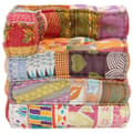 Miniatyrbillede 2 af 10: vidaXL modulpuf stof patchwork