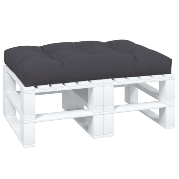 vidaXL pallehynde 120x80x12 cm stof antracitgrå