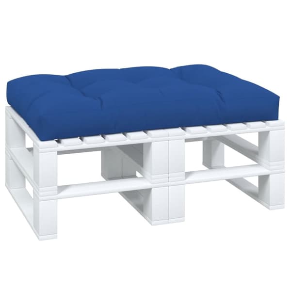 vidaXL pallehynde 120x80x12 cm stof kongeblå