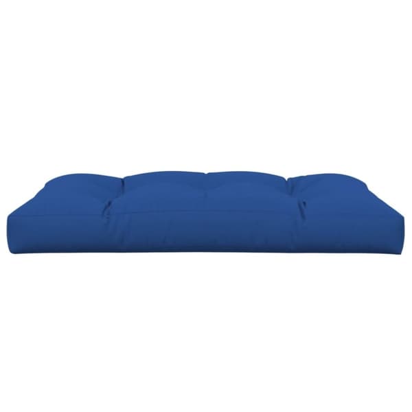 vidaXL pallehynde 120x80x12 cm stof kongeblå