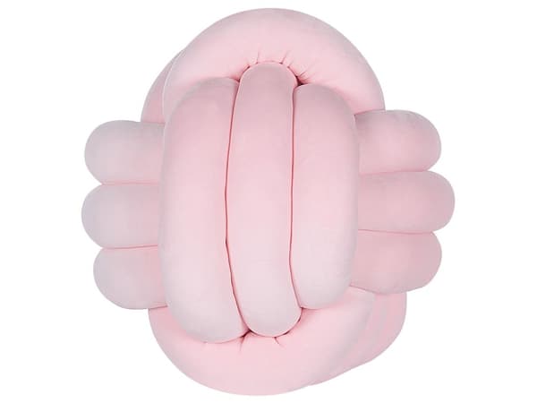 Dekorativ Kudde Rosa Sammet Knut Kudde 30 x 30 cm Dekor Accessoarer