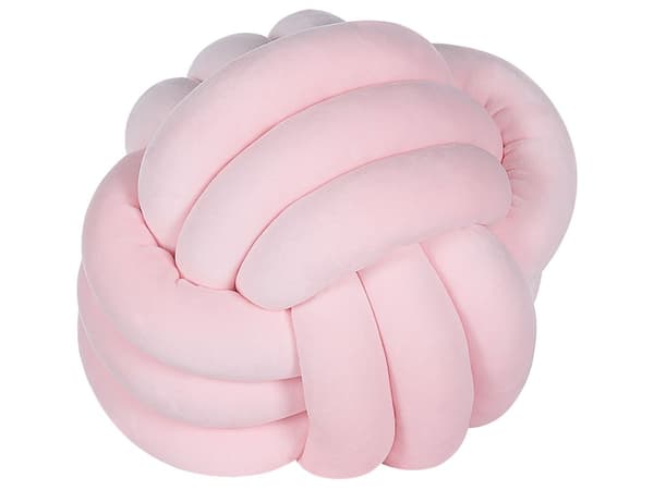 Dekorativ Kudde Rosa Sammet Knut Kudde 30 x 30 cm Dekor Accessoarer