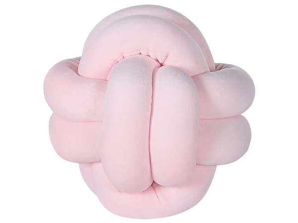 Dekorativ Kudde Rosa Sammet Knut Kudde 20 x 20 cm Dekor Accessoarer