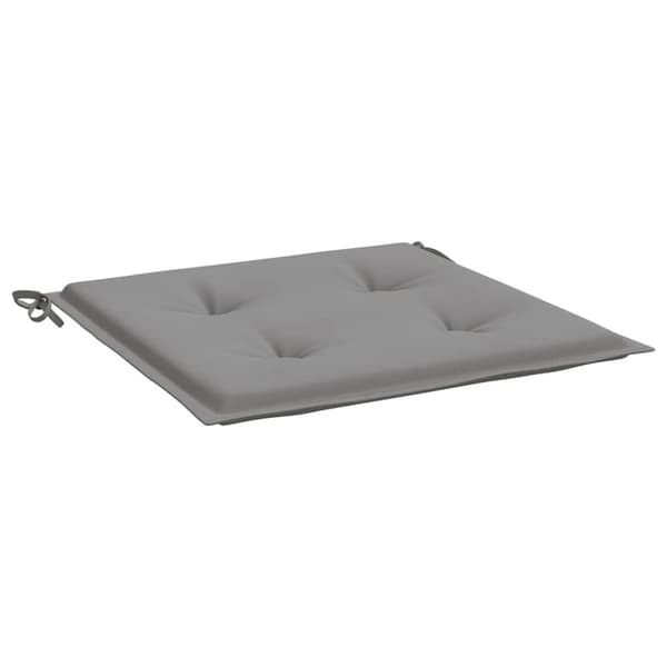 vidaXL hynder til havestol 6 stk. 40x40x3 cm oxfordstof grå
