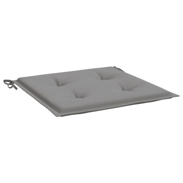 vidaXL hynder til havestol 4 stk. 50x50x3 cm oxfordstof grå