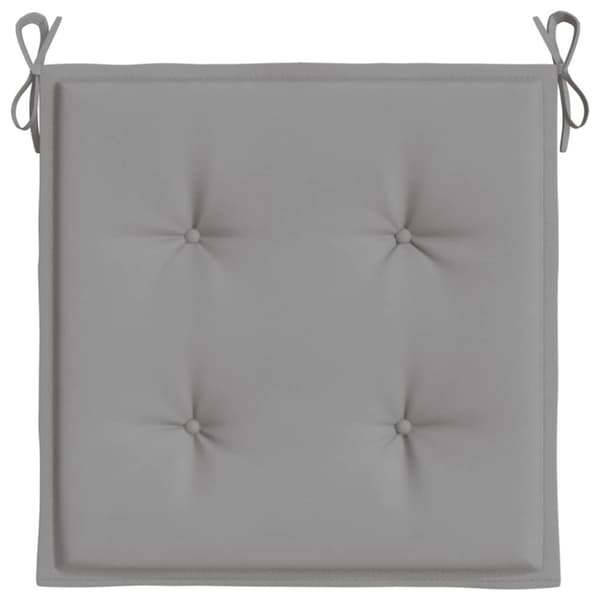 vidaXL hynder til havestol 4 stk. 50x50x3 cm oxfordstof grå
