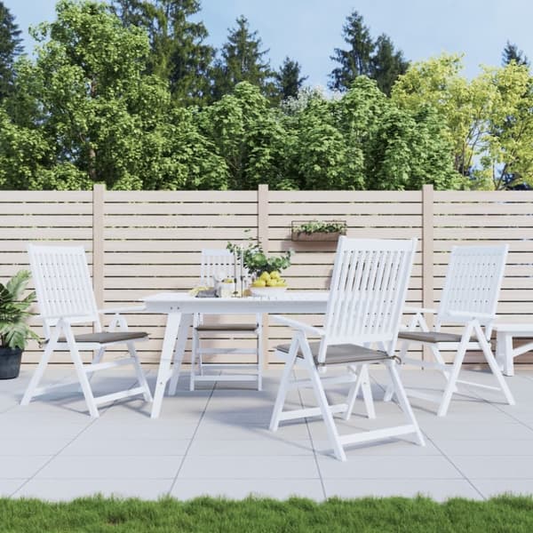 vidaXL hynder til havestol 4 stk. 50x50x3 cm oxfordstof grå
