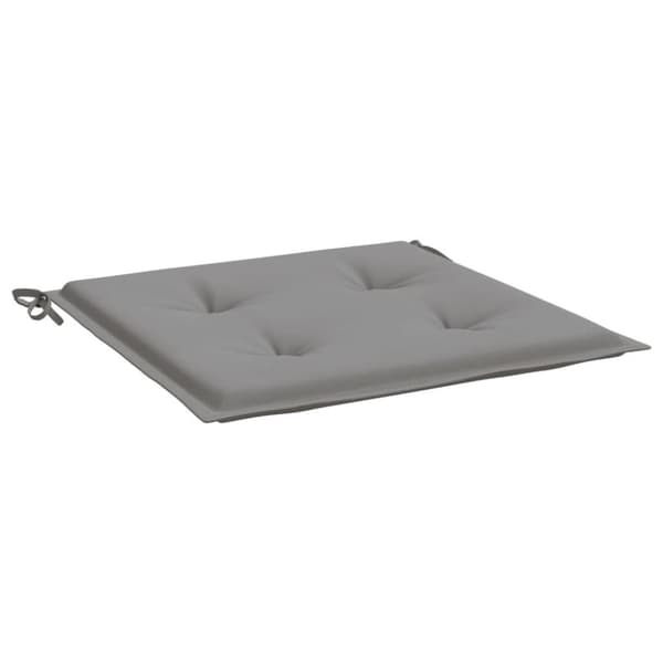 vidaXL hynder til havestol 6 stk. 50x50x3 cm oxfordstof grå