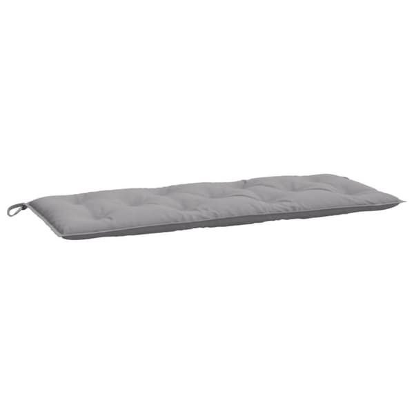 vidaXL Bänkdyna för trädgården grå 120x50x7 cm oxfordtyg