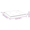 Miniatyrbild 10 av 10: vidaXL Stolsdynor 6 st beige 50x50x3 cm oxfordtyg
