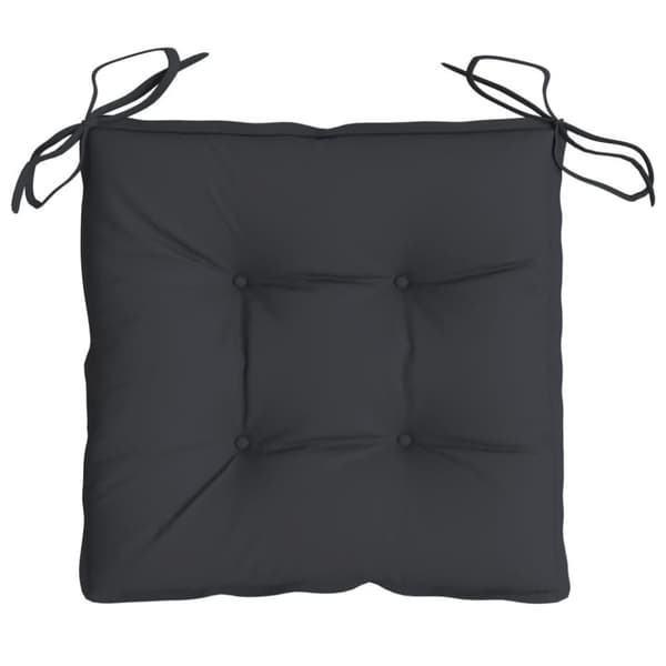 vidaXL Stolsdynor 6 st svart 40x40x7 cm oxfordtyg